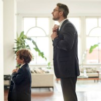 dapper dad and his little dude - fashion stock pictures, royalty-free photos & images