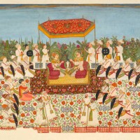 Darbar Mirza Maharai Lakhpatiji, 1750. Artist Unknown.