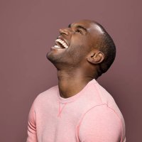 dark skinned looking up, laughing - hairstyle stock pictures, royalty-free photos & images