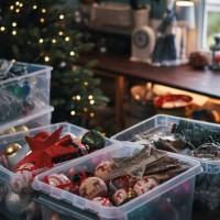 decorating christmas tree with ornaments and christmas lights - home decoration stock pictures, royalty-free photos & images