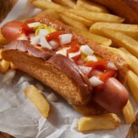 deep fried white bread taco dog - junk food stock pictures, royalty-free photos & images