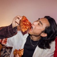delicious pizza slice - junk food stock pictures, royalty-free photos & images