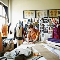 designer in studio measuring pant width - fashion stock pictures, royalty-free photos & images