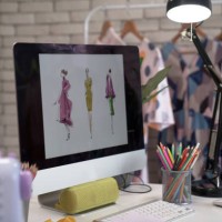 designer's desk - fashion stock pictures, royalty-free photos & images