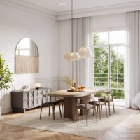 digital illustration of chic kitchen dining with elegant decor - home decoration stock pictures, royalty-free photos & images