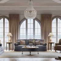 digital image of a beautiful house at the sea coast - home decoration stock pictures, royalty-free photos & images