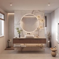 digitally generated image of a luxury bathroom with marble tiles - home decoration stock pictures, royalty-free photos & images