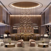 digitally generated image of the luxurious hotel lobby - fashion stock pictures, royalty-free photos & images