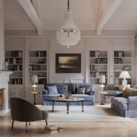 digitally rendered view of a beautiful living room - home decoration stock pictures, royalty-free photos & images