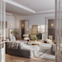 digitally staged open-concept living space - home decoration stock pictures, royalty-free photos & images