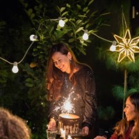 diner - garden decoration stockfoto's en -beelden