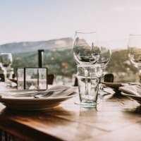 dinner table - garden decoration stock pictures, royalty-free photos & images