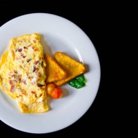 directly above shot of omelet - food stock pictures, royalty-free photos & images