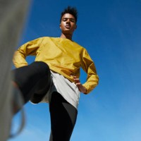 directly below portrait of sportsman against clear sky - fashion stock pictures, royalty-free photos & images