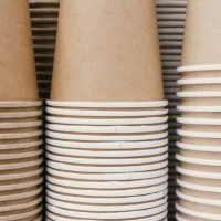 disposable biodegradable cardboard cups - junk food stock pictures, royalty-free photos & images