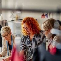 diverse designers working in studio - fashion stock pictures, royalty-free photos & images