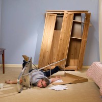 diy disaster - home decoration stock pictures, royalty-free photos & images