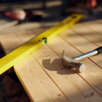 diy work tools resting on wood in the sun - home decoration stock pictures, royalty-free photos & images