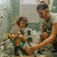 doing housing project together - home decoration stock pictures, royalty-free photos & images