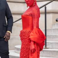 Doja Cat attends the Schiaparelli Haute Couture Spring Summer 2023 show as part of Paris Fashion Week on January 23, 2023 in Paris, France.