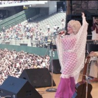 Dolly Parton performing onstage at Day on the Green concert at Oakland Coliseum on May 28, 1978 in Oakland, California.