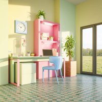 domestic room with pastel colored furniture - home decoration stock pictures, royalty-free photos & images