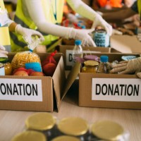donation for poor people - food stock pictures, royalty-free photos & images