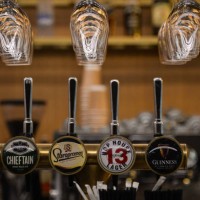 Draft beer dispensers seen inside BAH33 - The Authentic Gaucho BBQ restauarnt in the center of Dublin. Pubs and restaurants are set to open their...