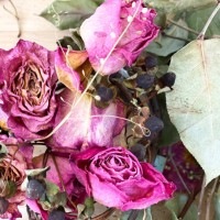 dried floral bouquet of roses - garden decoration stock pictures, royalty-free photos & images