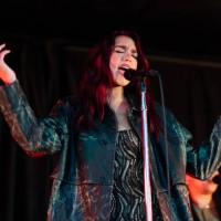 Dua Lipa performs suring a surprise pop-up for her new album Radical Optimism in Times Square on May 05, 2024 in New York City.