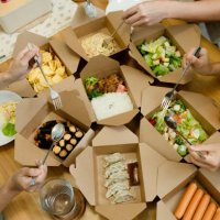 eat at your favorite restaurant together. - junk food stock pictures, royalty-free photos & images