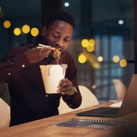 eat good feel good - junk food stock pictures, royalty-free photos & images