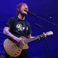 Ed Sheeran performs live on stage as he plays a surprise support set for The Darkness at The Roundhouse on December 09, 2023 in London, England.