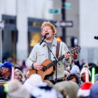 Ed Sheeran performs on NBC's