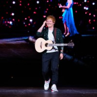 Ed Sheeran performs onstage with Taylor Swift during 