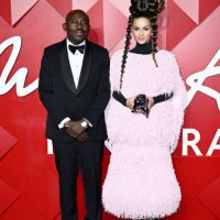 Edward Enninful and Natasha Poonawalla attend The Fashion Awards 2024 Presented by Pandora at the Royal Albert Hall on December 02, 2024 in London,...