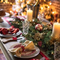 elegant christmas dining table - food stock pictures, royalty-free photos & images