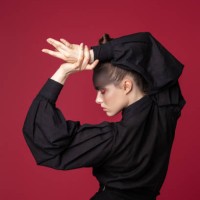 elegant woman in stylish wear in studio - fashion stock pictures, royalty-free photos & images