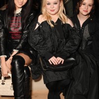 Ella Yam, Nicola Coughlan and Ava Phillippe attend the Christian Dior show during Paris Fashion Week Haute Couture Spring-Summer 2025 on January 27,...