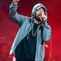 Eminem performs onstage at Live from Detroit: The Concert at Michigan Central