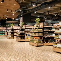 empty aisles at a supermarket - food stock pictures, royalty-free photos & images