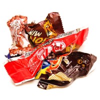 empty and crumpled candy bars - junk food stock pictures, royalty-free photos & images