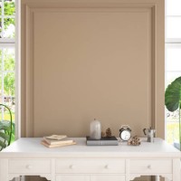 empty beige wall with home accessories - home decoration stockfoto's en -beelden