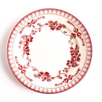 empty plate isolated on white background. directly above view. - home decoration stock pictures, royalty-free photos & images