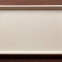 empty tray on wood table. top view - food fotografías e imágenes de stock