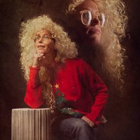 emulated vintage christmas portrait photograph - hairstyle stock pictures, royalty-free photos & images