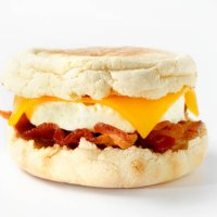 english muffin breakfast sandwich - junk food stock pictures, royalty-free photos & images