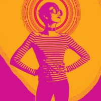 engraving illustration of a young woman with arms akimbo - fashion stock illustrations