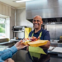 enjoy your food! - junk food stock pictures, royalty-free photos & images