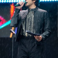 Ermal Meta performs during Labor Day concert on May 1, 2024 in Rome, Italy.